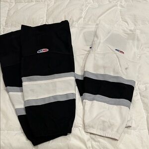 AK Athletic Knit Black and White LA Kings  Socks